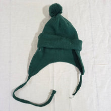 Load image into Gallery viewer, Vintage Green Knit Ear-Covering Beanie 6-9 months
