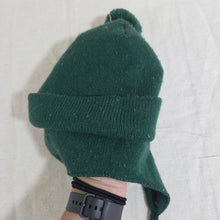 Load image into Gallery viewer, Vintage Green Knit Ear-Covering Beanie 6-9 months
