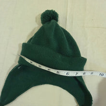Load image into Gallery viewer, Vintage Green Knit Ear-Covering Beanie 6-9 months
