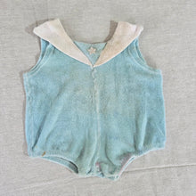 Load image into Gallery viewer, Vintage Nautical Terrycloth Romper 0-3 months
