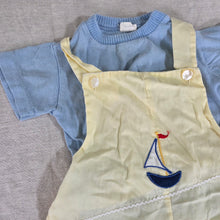 Load image into Gallery viewer, Vintage Sailboat Cotton Bundle 6-9 months
