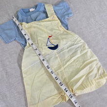 Load image into Gallery viewer, Vintage Sailboat Cotton Bundle 6-9 months

