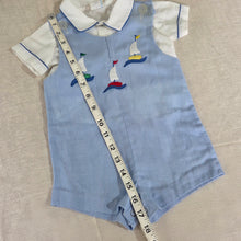 Load image into Gallery viewer, Vintage Sailboat Matching Set 12 months
