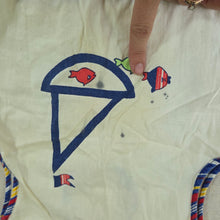 Load image into Gallery viewer, Vintage Sailboat + Fish Apron Top 6-12 months
