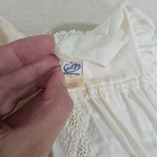 Load image into Gallery viewer, Vintage Cream Lacey Dress 6-9 months
