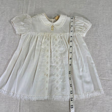 Load image into Gallery viewer, Vintage Cream Lacey Dress 6-9 months
