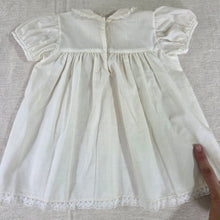 Load image into Gallery viewer, Vintage Cream Lacey Dress 6-9 months
