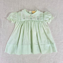 Load image into Gallery viewer, Vintage Green Lacey Dress 6-9 months

