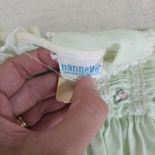 Load image into Gallery viewer, Vintage Green Lacey Dress 6-9 months
