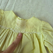 Load image into Gallery viewer, Vintage Yellow Gown Dress 0-3 months
