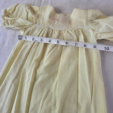 Load image into Gallery viewer, Vintage Yellow Gown Dress 0-3 months
