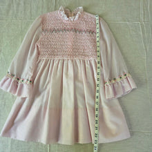 Load image into Gallery viewer, Vintage Pink Smocked Dress 4t/5t
