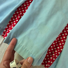 Load image into Gallery viewer, Vintage Blue + Red Polka Dot Sleeveless Dress 2t
