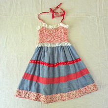 Load image into Gallery viewer, Vintage Halter Top Floral Dress 5t
