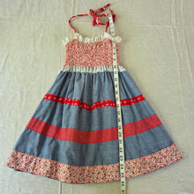 Load image into Gallery viewer, Vintage Halter Top Floral Dress 5t

