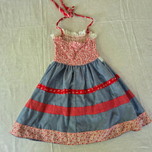 Load image into Gallery viewer, Vintage Halter Top Floral Dress 5t
