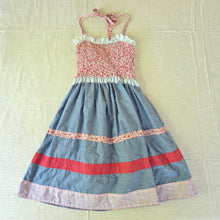 Load image into Gallery viewer, Vintage 70s Halter Top Floral Dress kids 8/10
