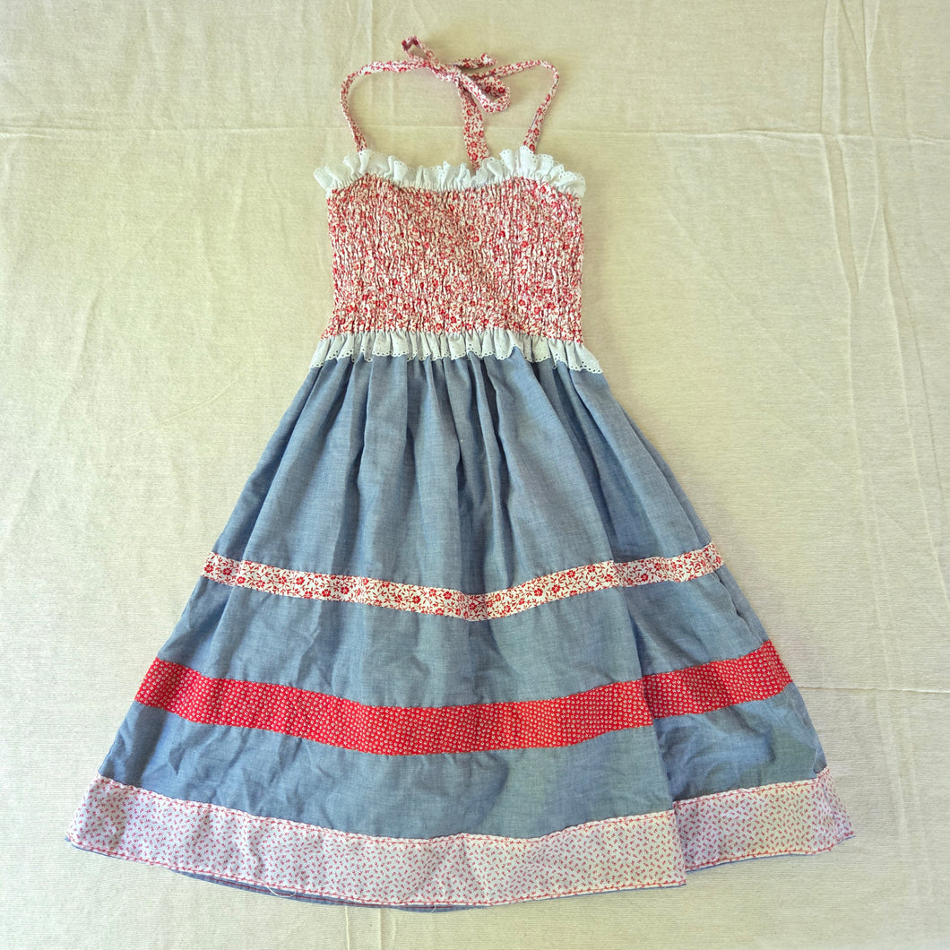 Vintage 70s Halter Top Floral Dress kids 8/10 – Nostalgic Baby Vintage