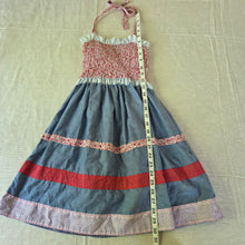 Load image into Gallery viewer, Vintage 70s Halter Top Floral Dress kids 8/10

