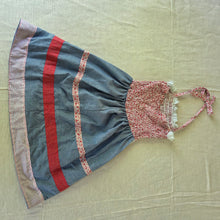 Load image into Gallery viewer, Vintage 70s Halter Top Floral Dress kids 8/10
