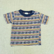 Load image into Gallery viewer, Vintage ABC Striped Shirt 6-9 months
