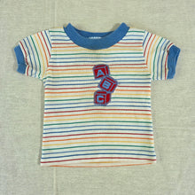 Load image into Gallery viewer, Vintage Healthtex ABC Striped Shirt 6-9 months
