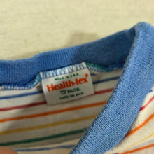 Load image into Gallery viewer, Vintage Healthtex ABC Striped Shirt 6-9 months
