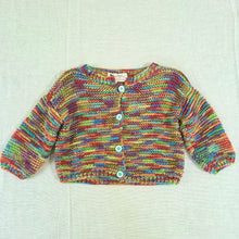 Load image into Gallery viewer, Vintage Rainbow Knit Cardigan 12 months
