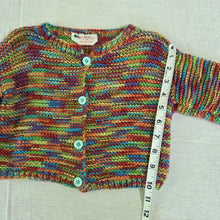 Load image into Gallery viewer, Vintage Rainbow Knit Cardigan 12 months
