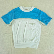 Load image into Gallery viewer, Vintage Blue/White Pocket Tee 3t
