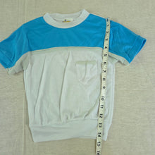 Load image into Gallery viewer, Vintage Blue/White Pocket Tee 3t
