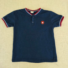 Load image into Gallery viewer, Vintage Star Navy Ringer Shirt 5t
