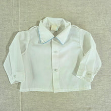 Load image into Gallery viewer, Vintage White Buttondown Dressy Shirt 3 months

