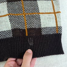 Load image into Gallery viewer, Vintage Plaid Knit Sweater Vest 2t/3t
