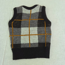 Load image into Gallery viewer, Vintage Plaid Knit Sweater Vest 2t/3t
