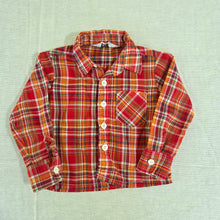 Load image into Gallery viewer, Vintage Plaid Buttondown 12-18 months
