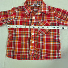 Load image into Gallery viewer, Vintage Plaid Buttondown 12-18 months
