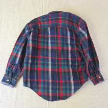Load image into Gallery viewer, Vintage Plaid Buttondown Long Sleeve 3t
