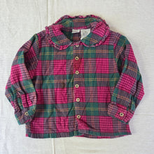 Load image into Gallery viewer, Vintage Tartan Plaid Girly Buttondown 2t/3t
