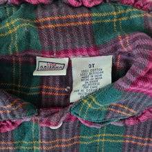 Load image into Gallery viewer, Vintage Tartan Plaid Girly Buttondown 2t/3t
