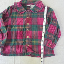 Load image into Gallery viewer, Vintage Tartan Plaid Girly Buttondown 2t/3t
