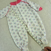 Load image into Gallery viewer, Vintage Quilted Floral Footed PJs 3 months
