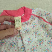 Load image into Gallery viewer, Vintage Quilted Floral Footed PJs 3 months
