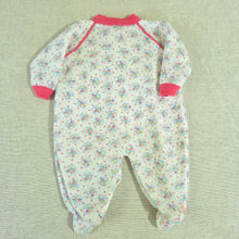 Load image into Gallery viewer, Vintage Quilted Floral Footed PJs 3 months
