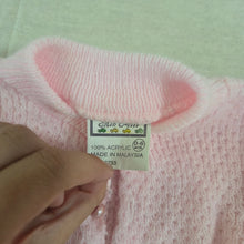 Load image into Gallery viewer, Vintage Pink Knit Cardigan 3-6 months
