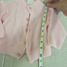 Load image into Gallery viewer, Vintage Pink Knit Cardigan 3-6 months
