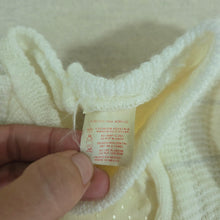 Load image into Gallery viewer, Vintage Cream Knit Bodysuit 3-6 months
