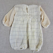 Load image into Gallery viewer, Vintage Cream Knit Bodysuit 3-6 months
