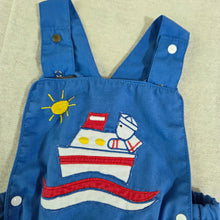 Load image into Gallery viewer, Vintage Ship Sailing Sunsuit 3-6 months
