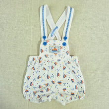 Load image into Gallery viewer, Vintage Ship "All Aboard" Sunsuit 6-9 months
